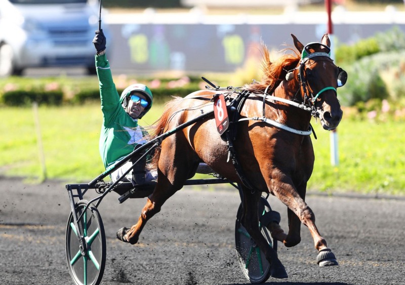 LUNELLA LEMAN drivé par Damien BONNE gagnante du Critérium des 5 Ans 2026 sur l'hippodrome de Paris Vincennes